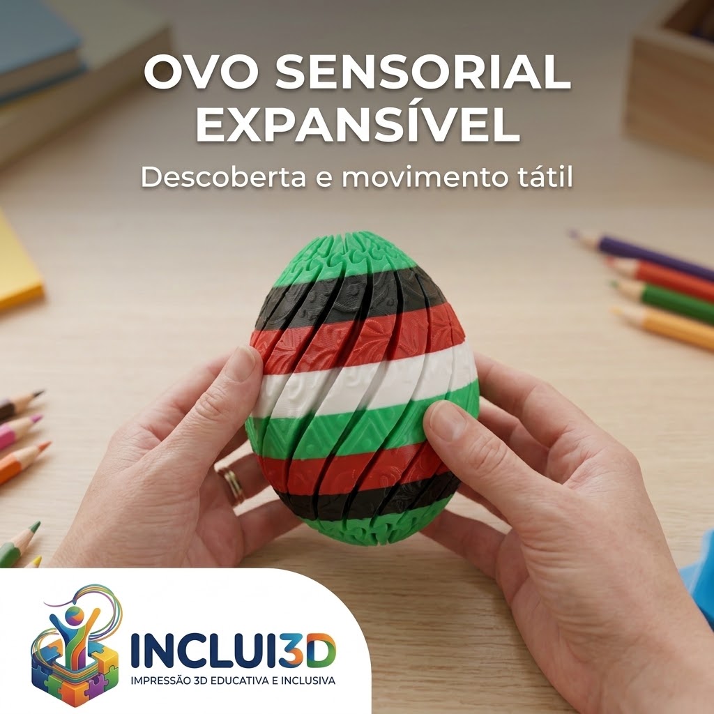Ovo Sensorial Expansível em 3D