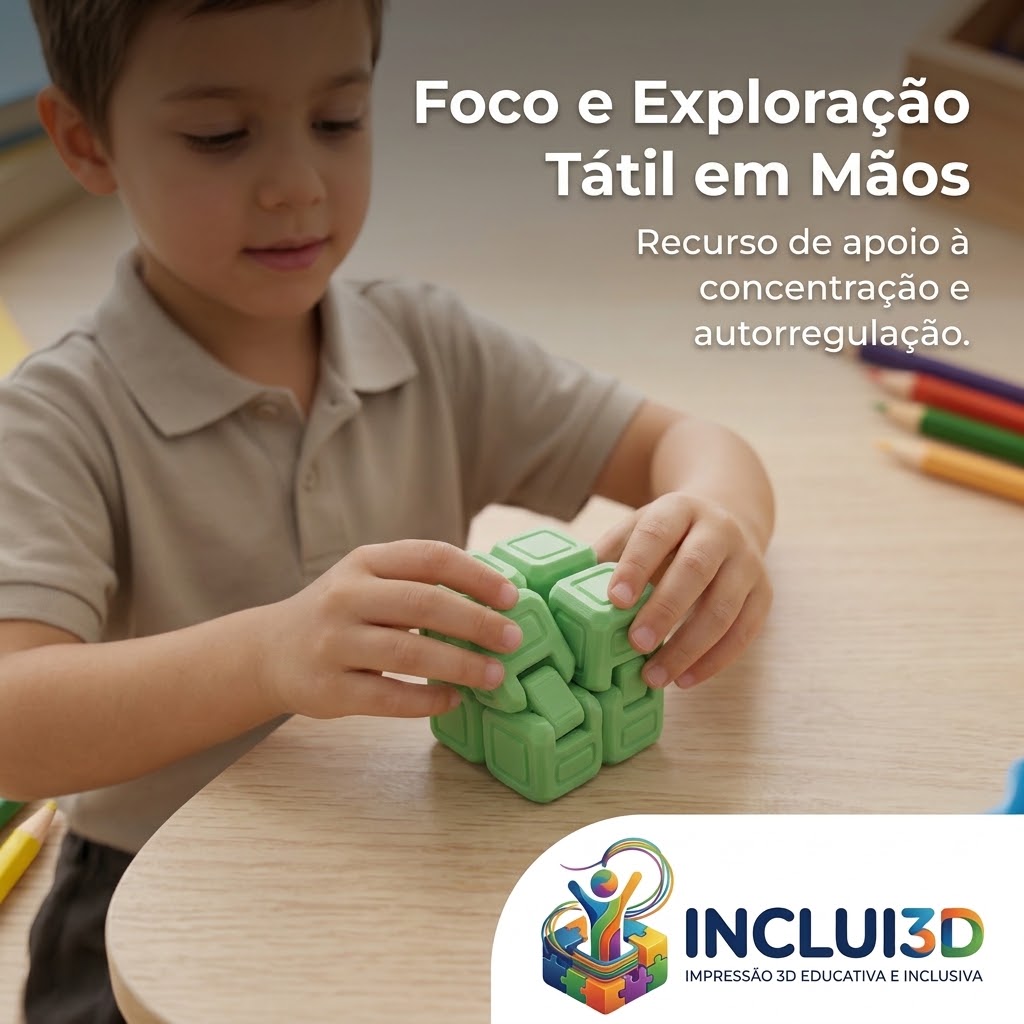 Cubo Infinito Articulado em 3D